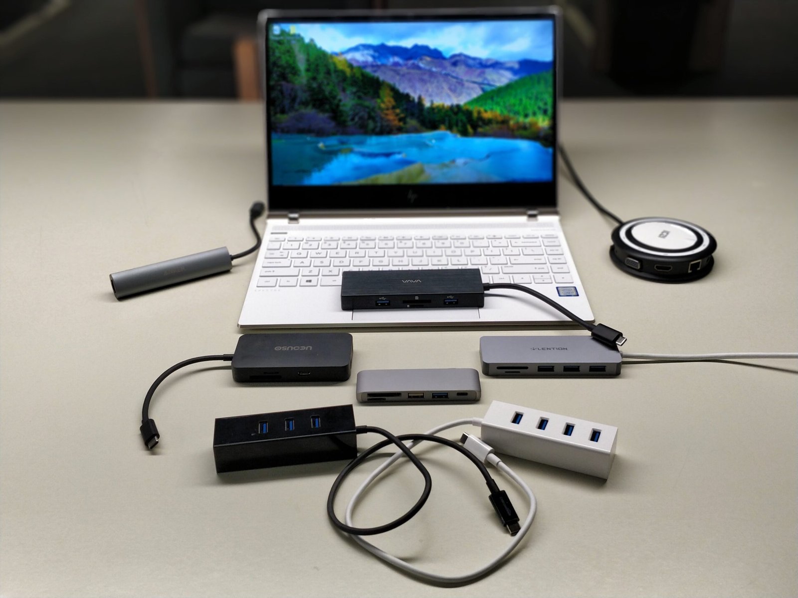 The appropriate USB-C hubs in your pc or pill