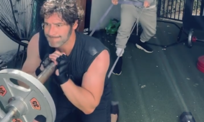 Gape Tom Ellis Nail a Space of Kneeling Landmine Presses