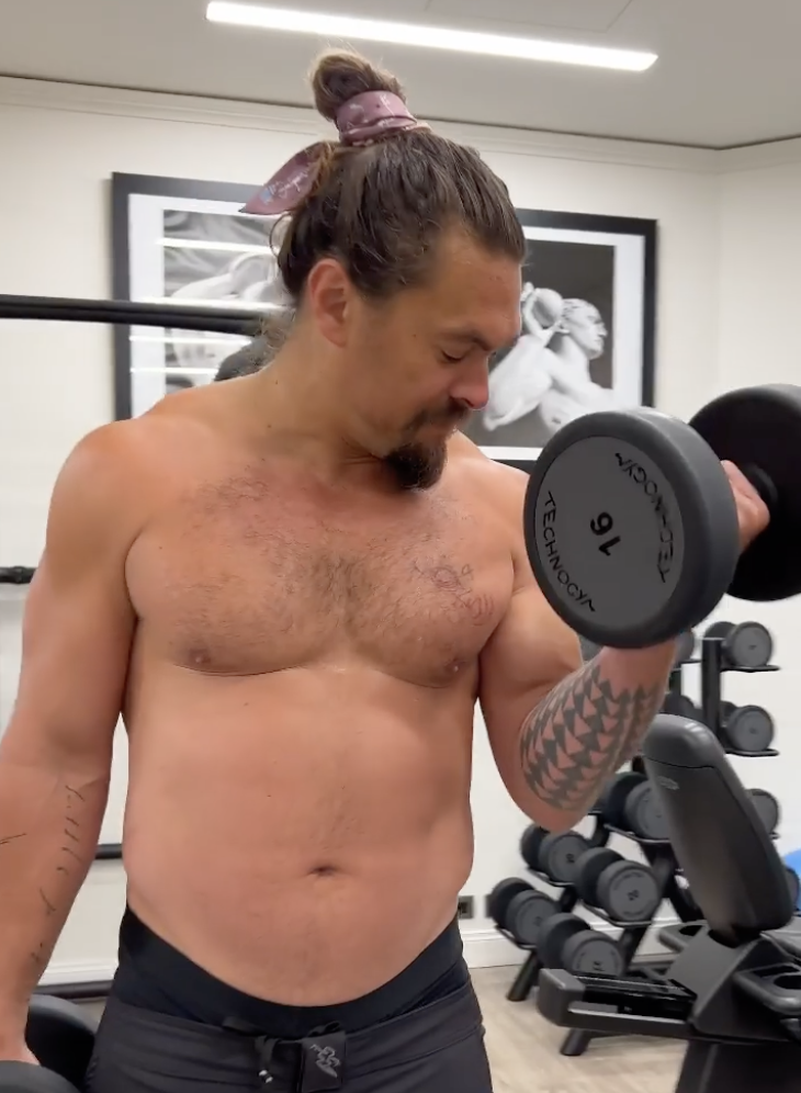 Jason Momoa Shared an Replace on His Bicep Injury Whereas Working Out for Snappily X