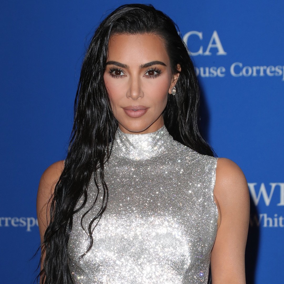 Kim Kardashian Rocks Bleached Eyebrows and a Jockstrap for Cheeky Interview Duvet