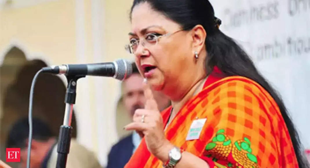 Web able to work exhausting: Raje to BJP workers