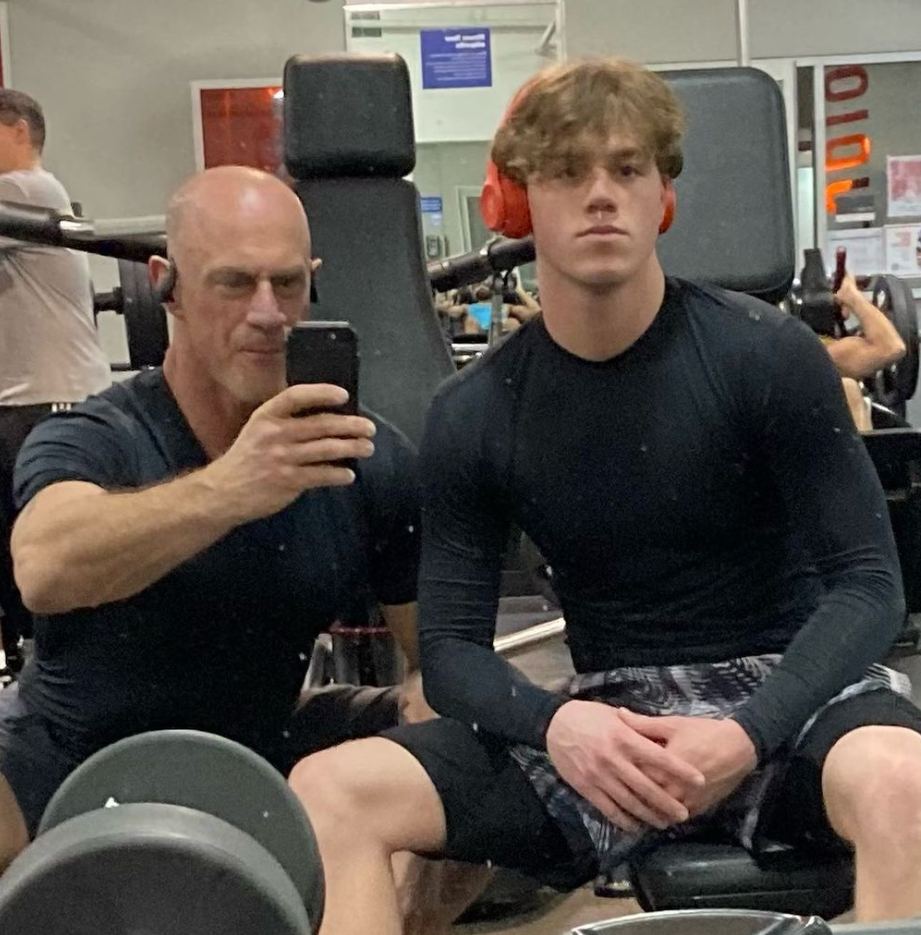 Christopher Meloni Shared a Father-and-Son Workout Photo