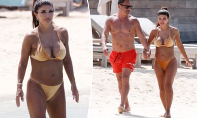 Teresa Giudice sizzles in gold bikini on sail with Luis Ruelas