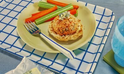 Buffalo Salmon Salad English Cakes