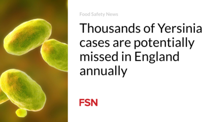 Hundreds of Yersinia cases are doubtlessly overlooked in England every twelve months